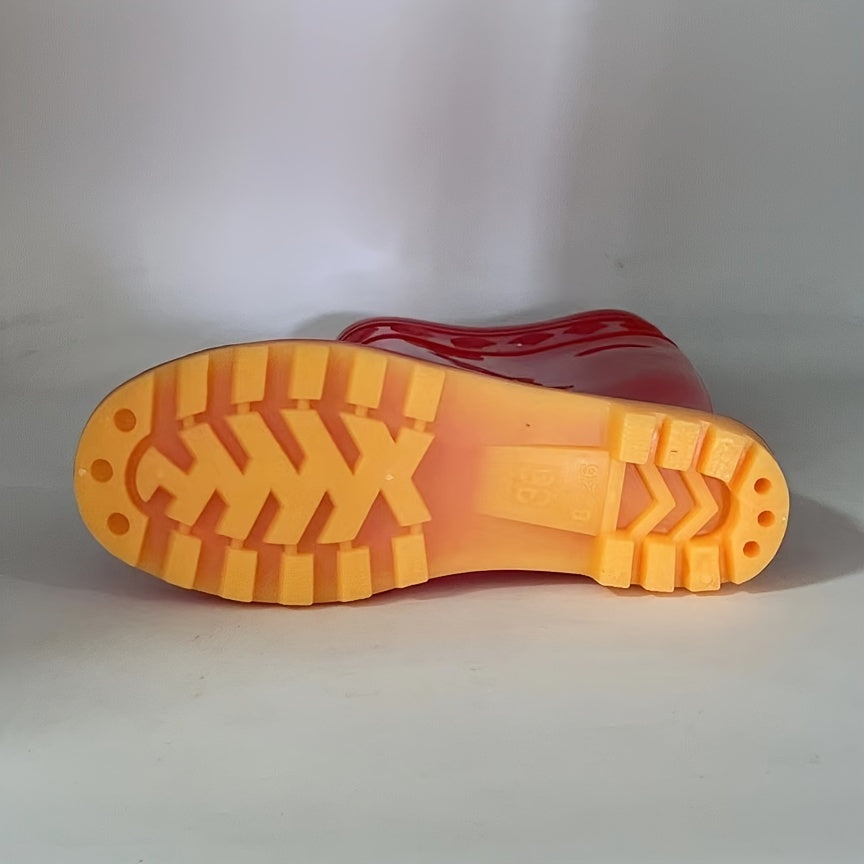 High Tube Rain Boots Waterproof and Wear-Resistant Women's Footwear