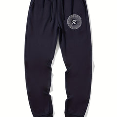 Deer Pattern Graphic Drawstring Joggers Men's Sweatpants
