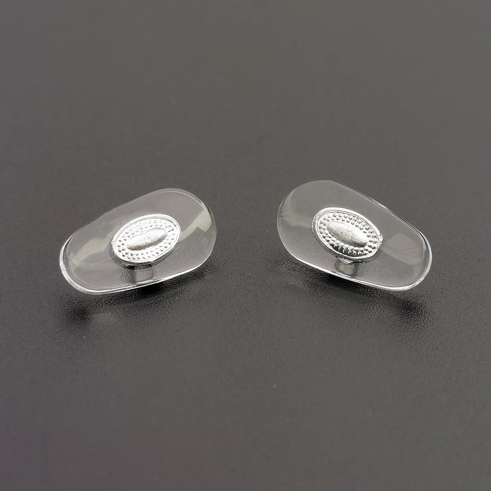 OOLVS Metal Clear Transparent Eyeglass Nose Pads Set