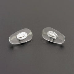 OOLVS Metal Clear Transparent Eyeglass Nose Pads Set