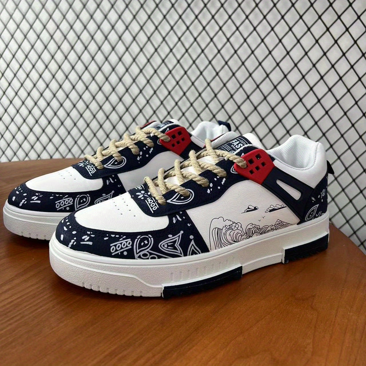 Men's Block Skate Shoes Non Slip Sneakers Men's Footwear