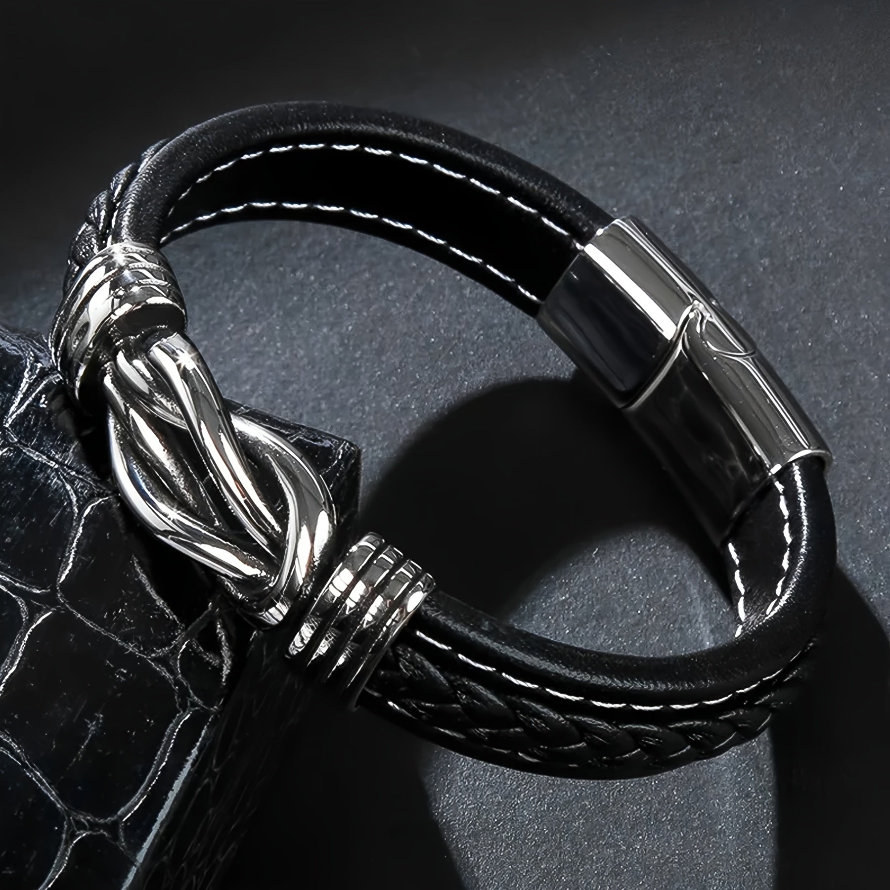 Mother Son Forever Linked Bracelet Graduation Gift