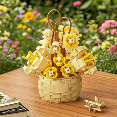 Mini Flower Building Blocks 3D Puzzle Toy Decoration Gift
