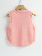 Kids Sleeveless Sweater - Cozy and Stylish for Inside and Outside Wear