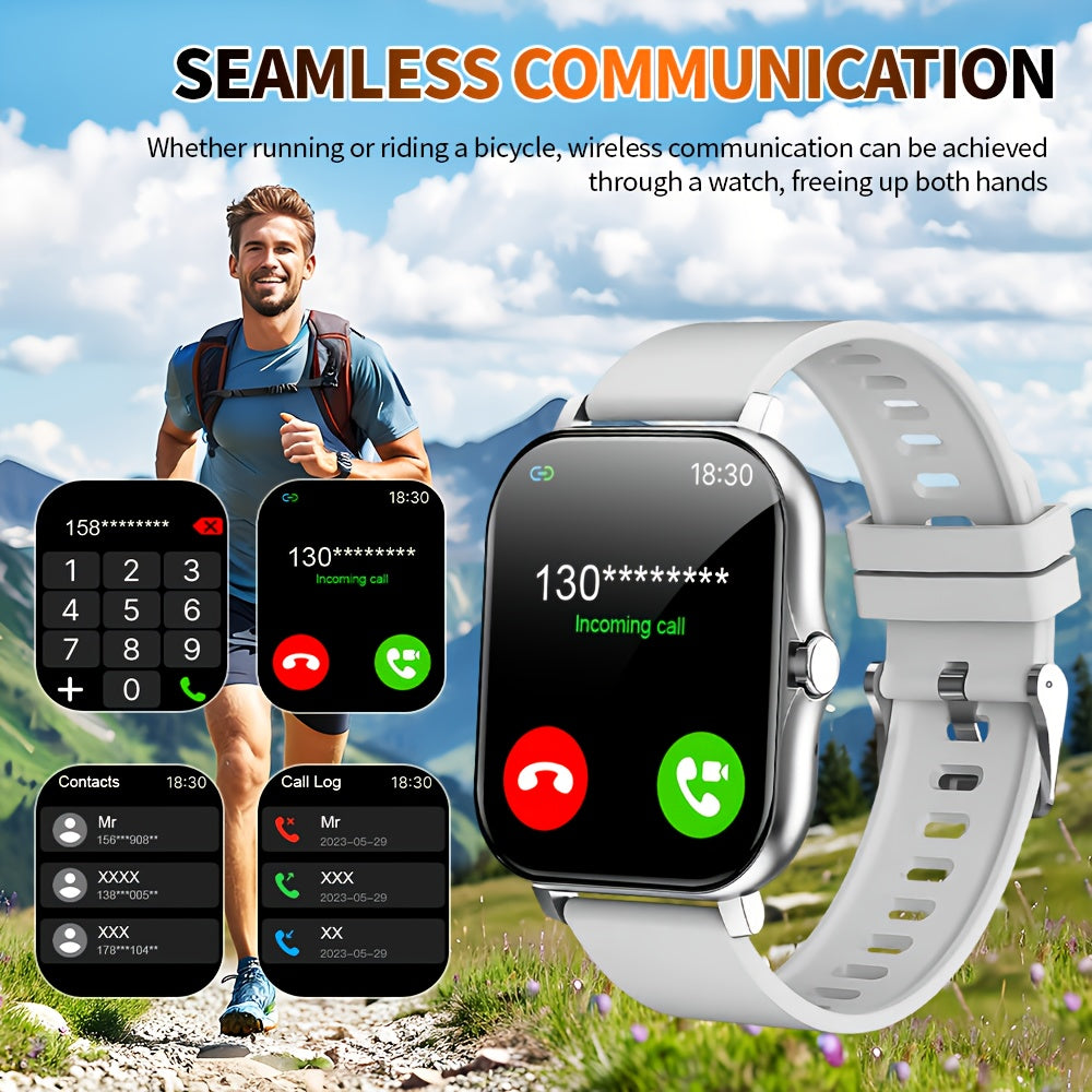 83 Inch HD Full Screen Touch Unisex Sports Smartwatch with Call Answer Function