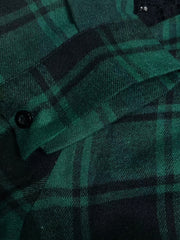 Plaid Button Up Shirt Dress