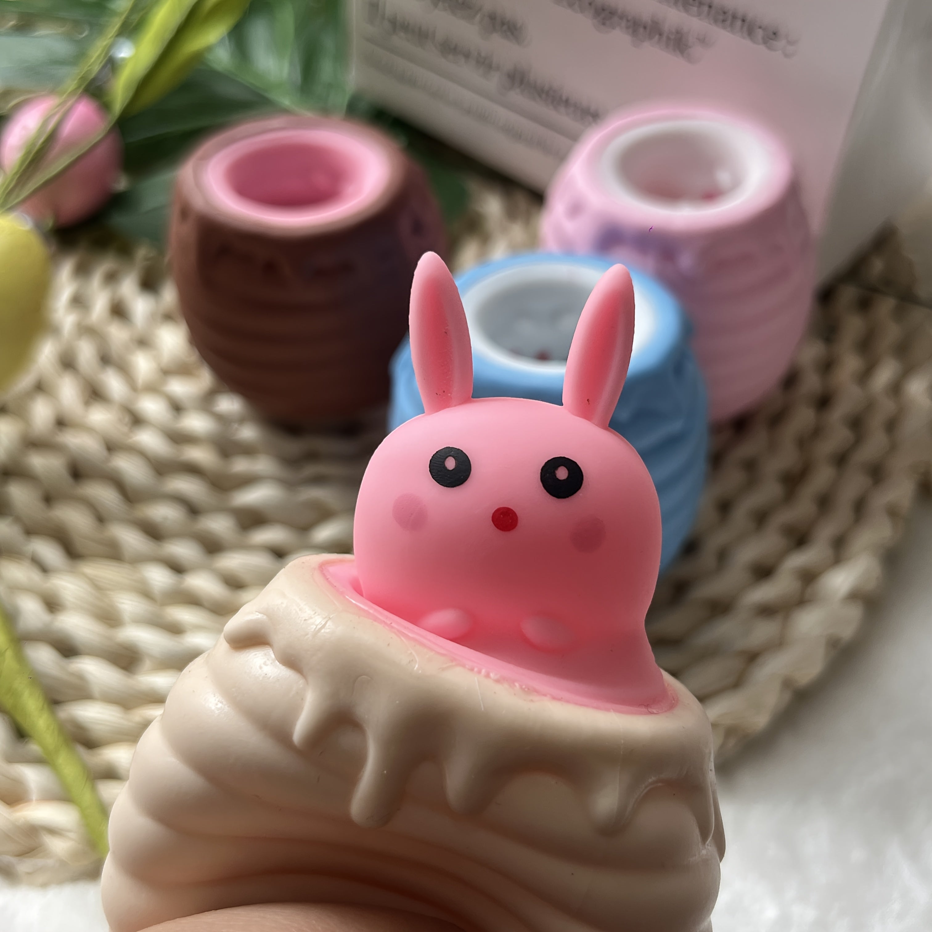 Honey Pot Rabbit Squeeze Toy Colorful Novelty Gift for Halloween & Parties