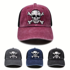 Skull Head Summer Trucker Cap Sunshade Breathable Baseball Cap