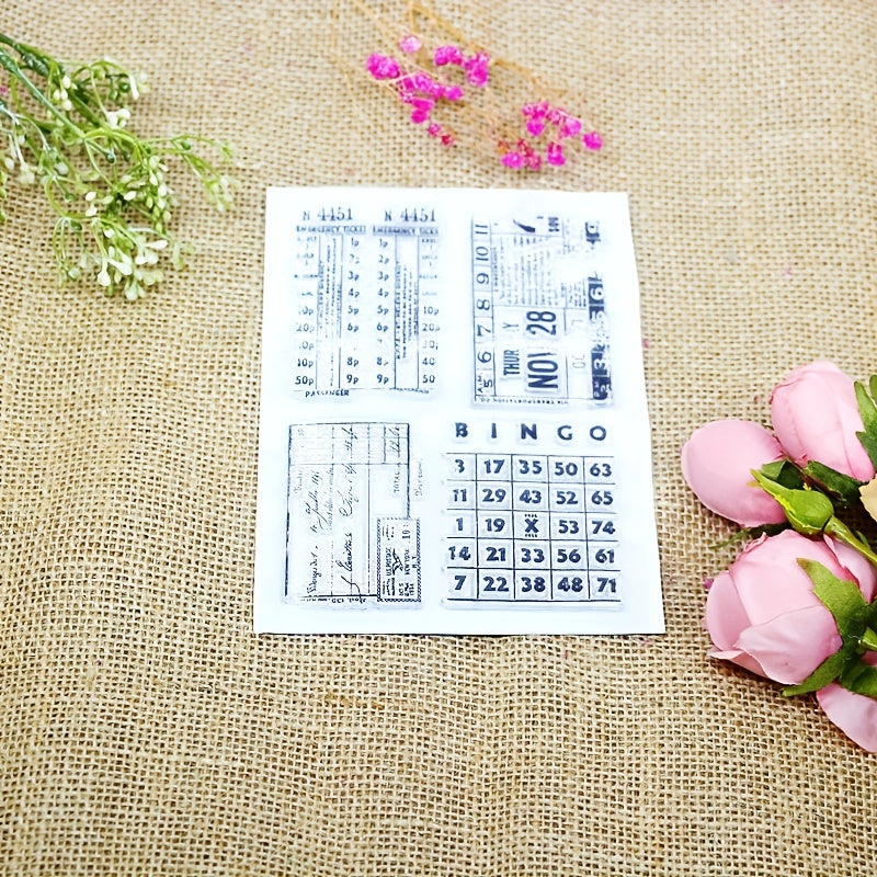 Numbers DIY Silicone Transparent Stamp