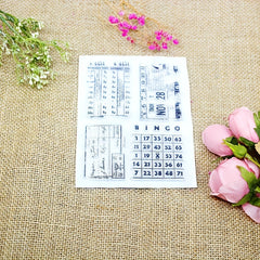 Numbers DIY Silicone Transparent Stamp