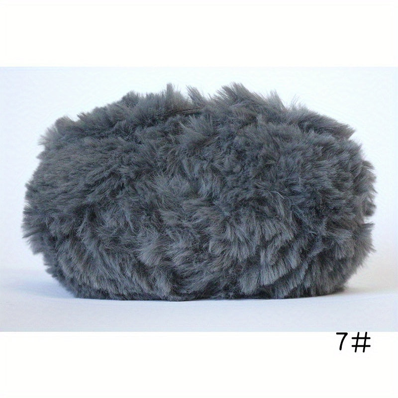 3pcs Soft Thick Mink Fur Faux Fur Yarn Eyelash Yarn For Crochet DIY Crafts