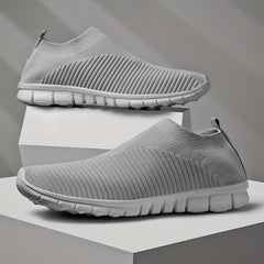 Men's Breathable Knit Sock Shoes Lightweight Slip On Sneakers