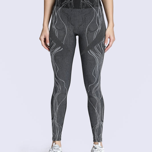 Seamless Stripe Butt Lifting Yoga Leggings