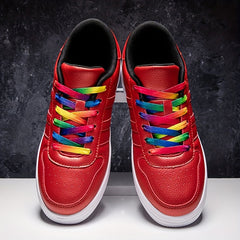 Unisex Lace Up Low Top Skate Shoes Non Slip Sneakers