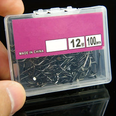100pcs High Carbon Steel Circle Hooks for Soft Lure Sea Fishing