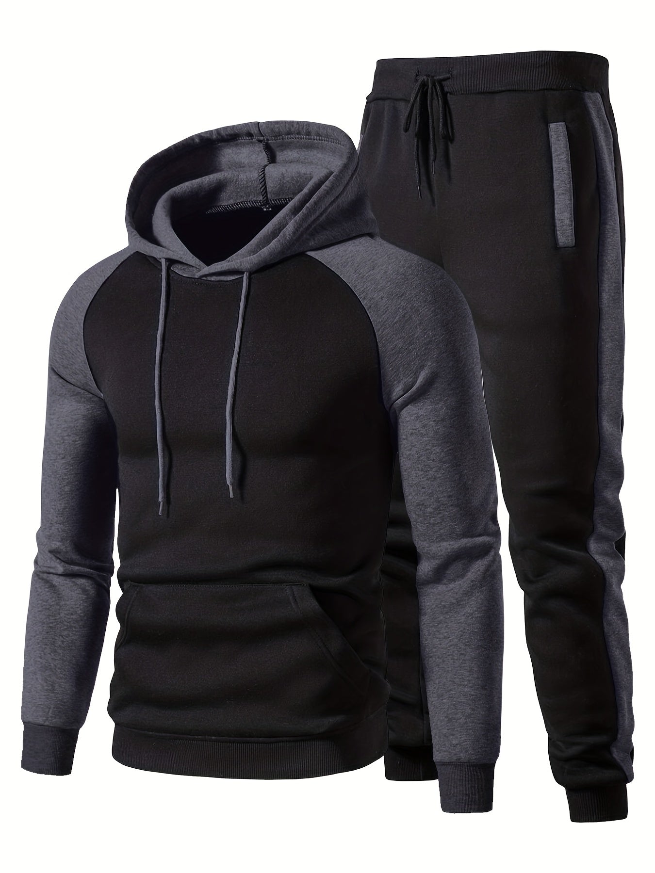 Men's Casual Hoodie & Sweatpants Set for Autumn Winter