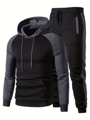 Men's Casual Hoodie & Sweatpants Set for Autumn Winter