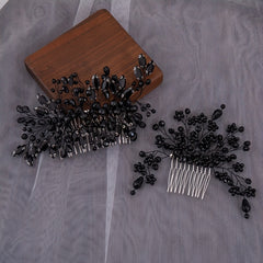 Bridal Wedding Rhinestone Side Hair Comb Elegant Headpiece for Women