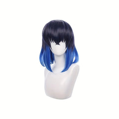 Short Hair Wig Holiday Party Headgear Silk Arch Up Bangs Halloween Props