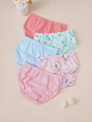5pcs Girls Princess Cotton Brief Underwears