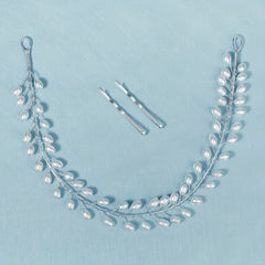 Faux Pearl Hairband Bridal Head Piece
