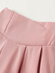 Girls Grace Skirt Casual High Waist Pleated Skate Skirt