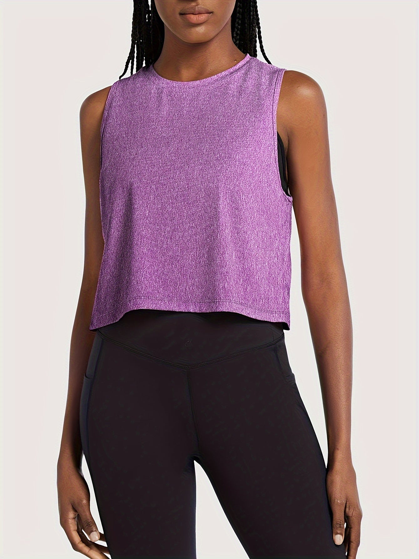 Sleeveless Sporty Top High Stretch Loose Fit Tank Top