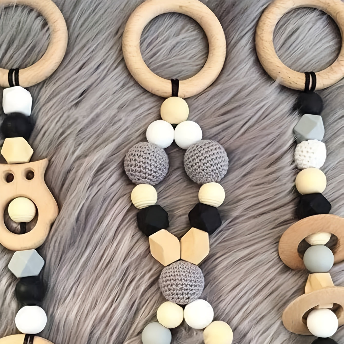 10pcs Unfinished Wood Rings DIY Craft Jewelry Bangle