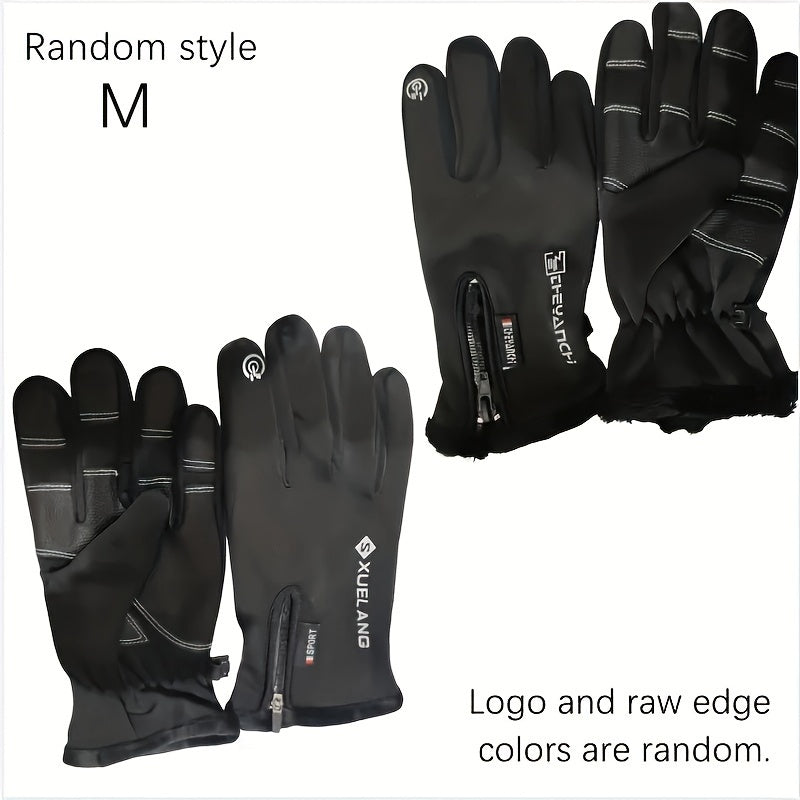 Windproof Waterproof Touch Screen Mittens for Winter Outdoor