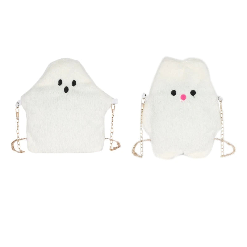 Fluffy Cartoon Plush Girl's Crossbody Bag Faux Fur Satchel Handbag