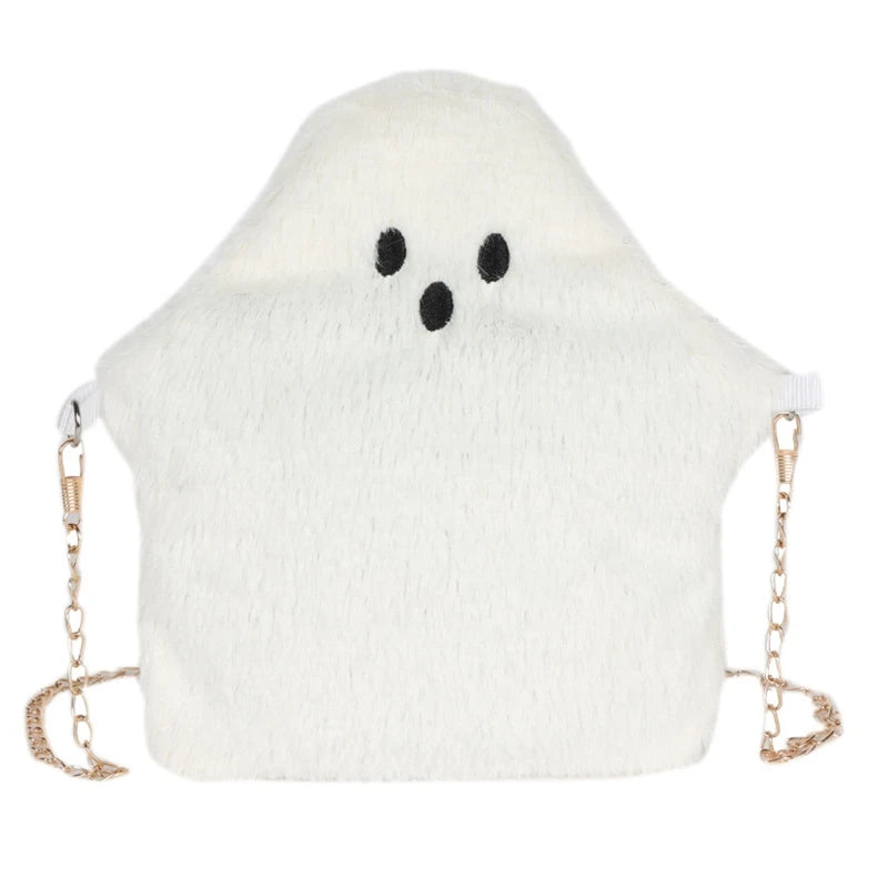 Fluffy Cartoon Plush Girl's Crossbody Bag Faux Fur Satchel Handbag