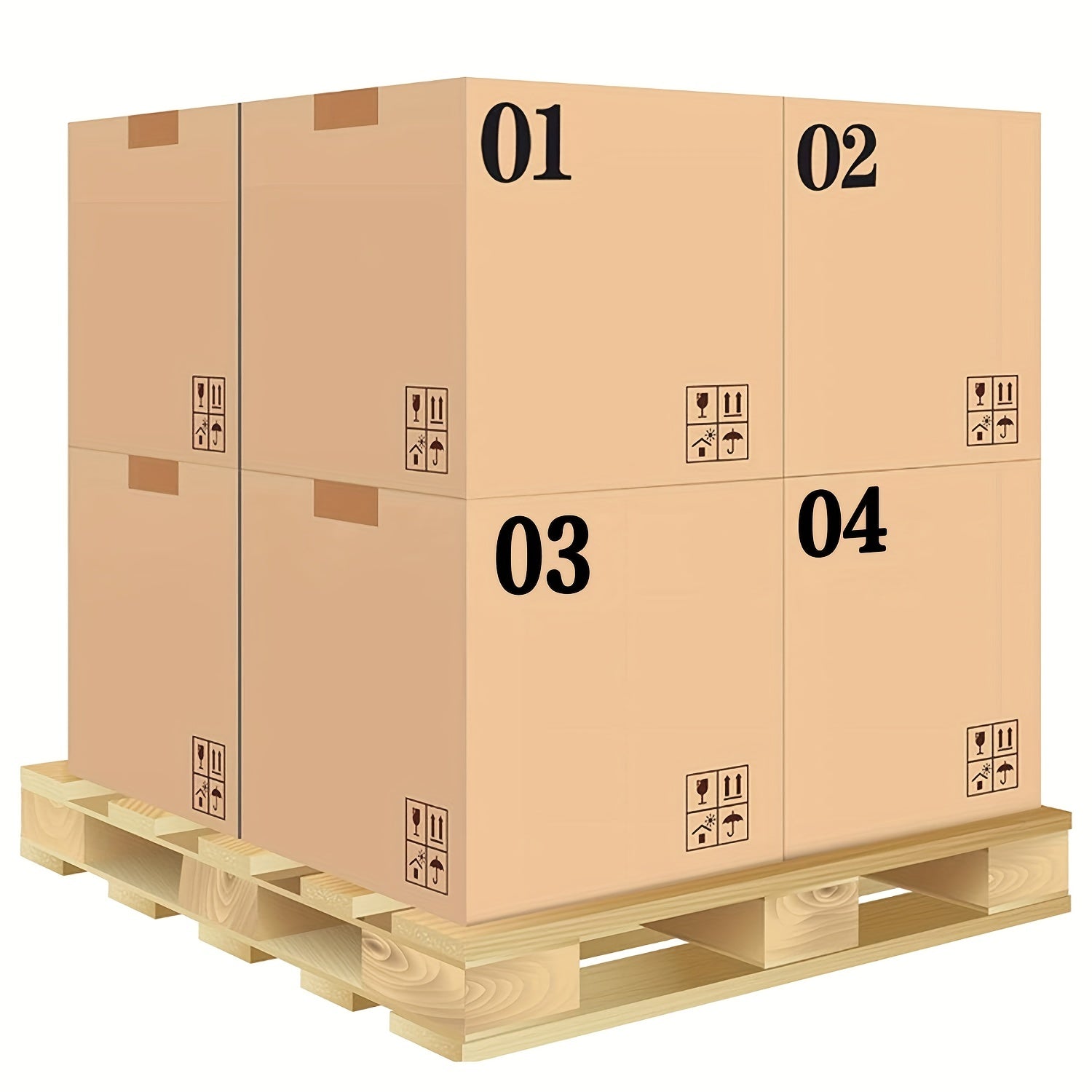 4 Sheets Large Waterproof Number Stickers Numbers Labels