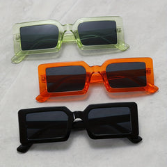 3pairs Square Hip hop Style Sunglasses Decorative Accessories