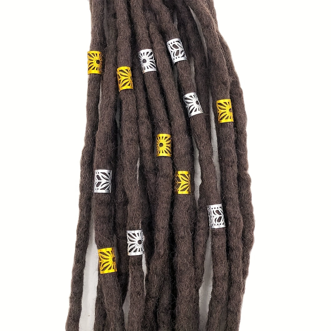 100pcs Hair Hollow Beads Dreadlocks Afro Beard Beads Hair Jewelry