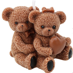 Hug Bear Scented Candle Silicone Mold Christmas Decoration