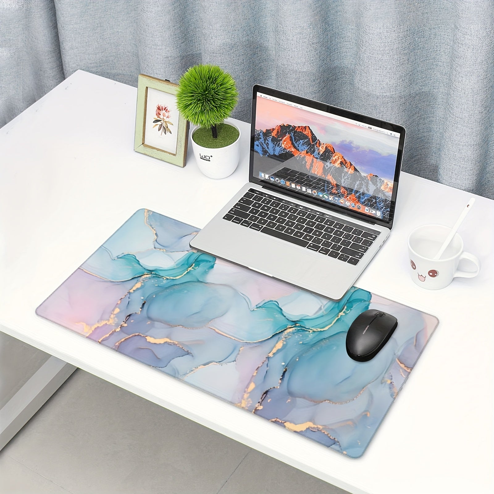 Thick Abstract Large Mouse Pad 80x40cm Anti-Skid Office Desk Carpet