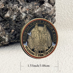Armor of God Standing Firm in Faith Challenge Coin Collection Gift Coin