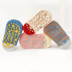 Baby Girls Cotton Non-slip Floor Socks Shoes Cartoon Animal Pattern