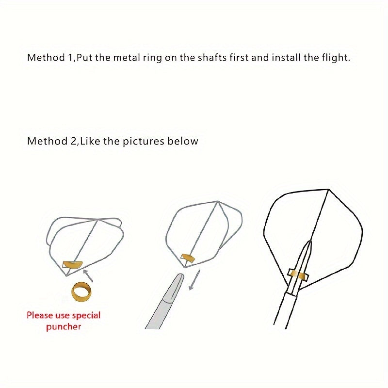 Cyeelife Dart Tail Wing Spring Ring Dart Wing Accessories