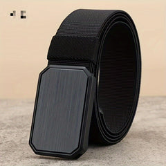 Men's Magnetic Elastic Canvas Belt Outdoor Military Training Belt