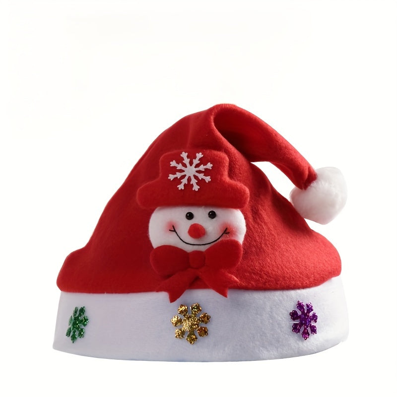 Classic Christmas Hat Snowman Elk Santa Decors Halloween Cosplay Props