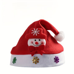 Classic Christmas Hat Snowman Elk Santa Decors Halloween Cosplay Props