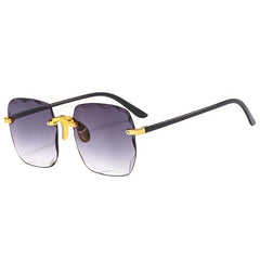 Rimless Sunglasses Gradient Glasses UV400