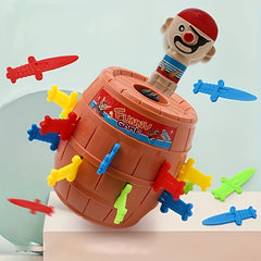 Funny Pirate Barrel Toy Lucky Game Jumping Sword Stab Novel Toys