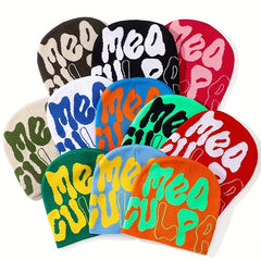 Letter Jacquard Y2K Beanie Candy Hip Hop Unisex Skull Cap
