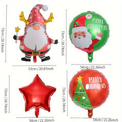 Christmas Balloon Santa & Snowman Inflatable Party Decoration