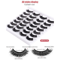 3D Fluffy Faux Mink Lashes for Makeup Starter Party Wedding Graduation