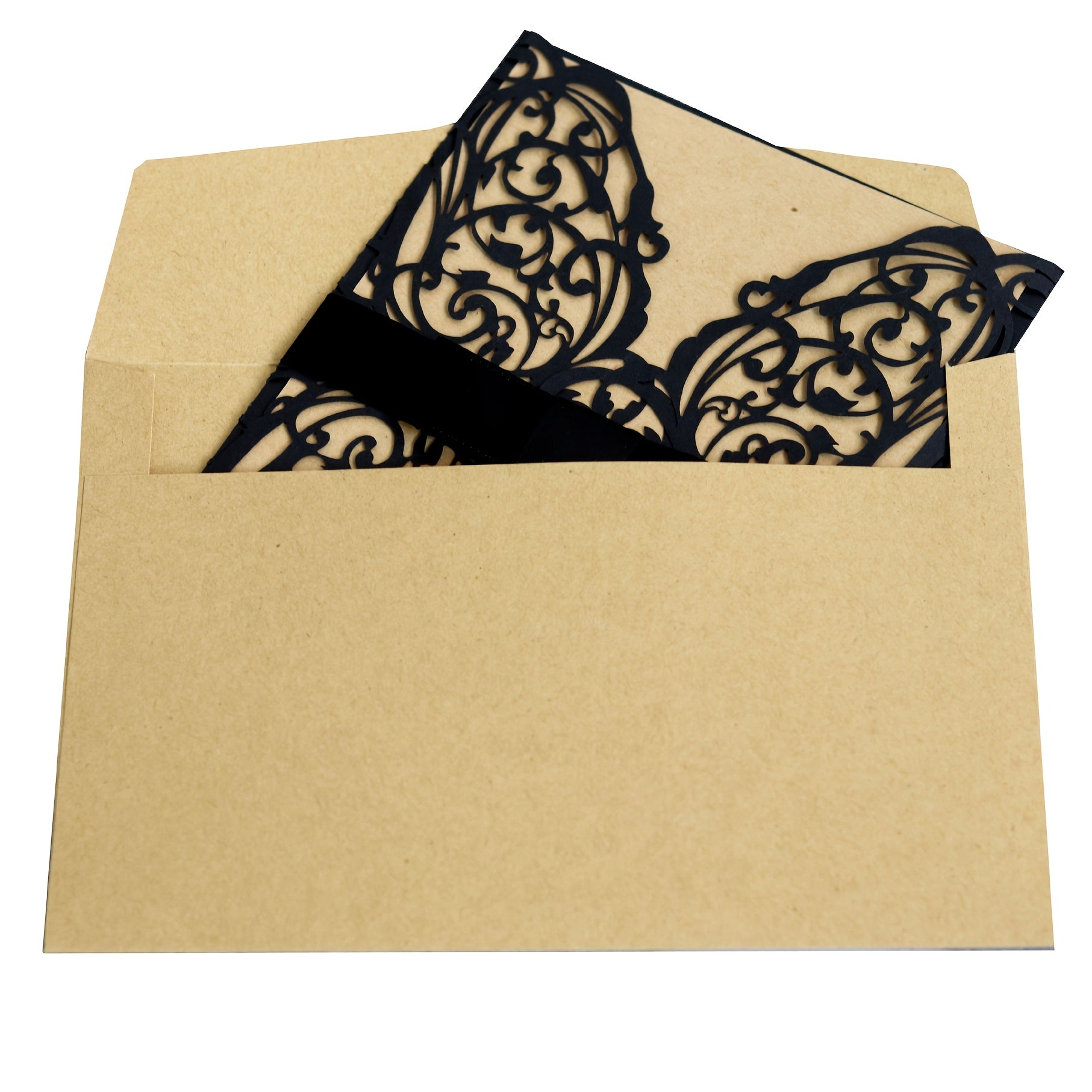 Halloween Laser Cut Engagement Invitations Set of 4