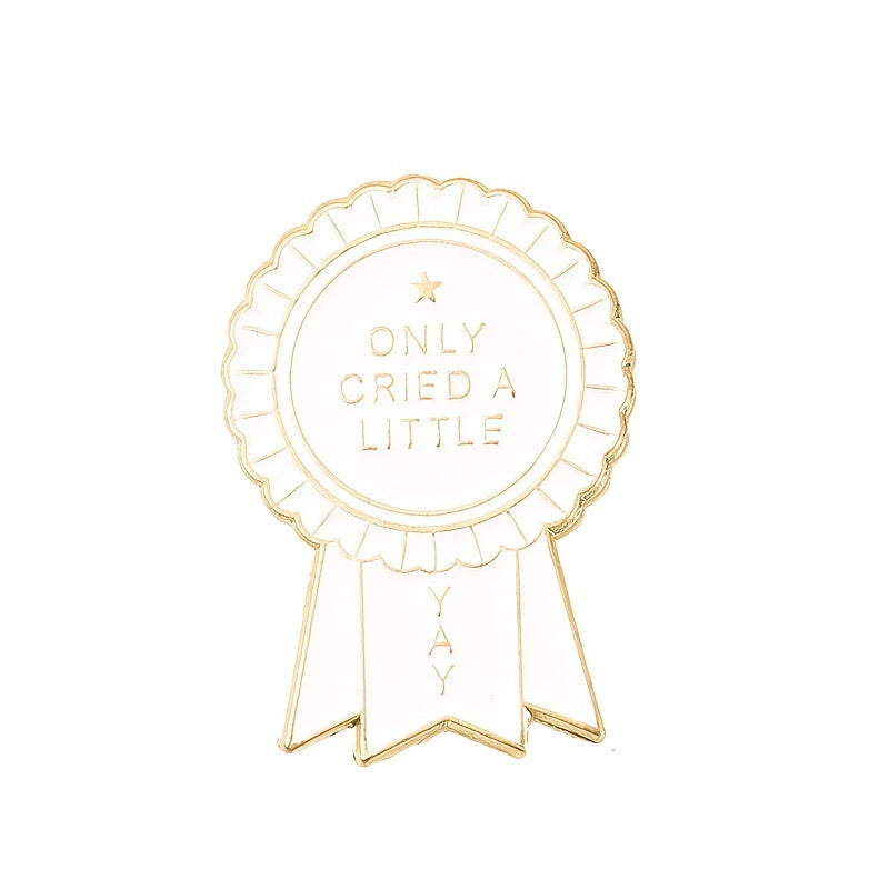 Letter Corsage Badge Metal Brooch For Kids