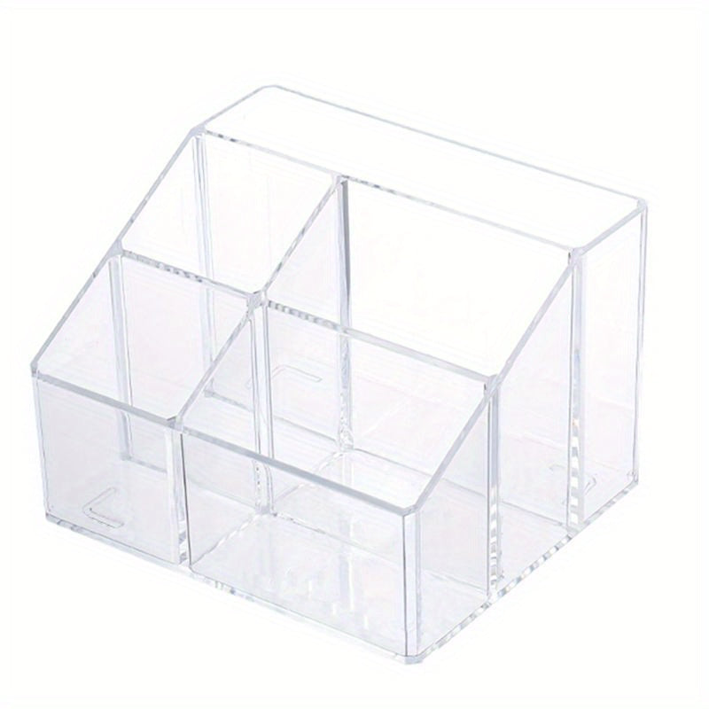 Transparent Desktop Pen Holder Storage Box for Students